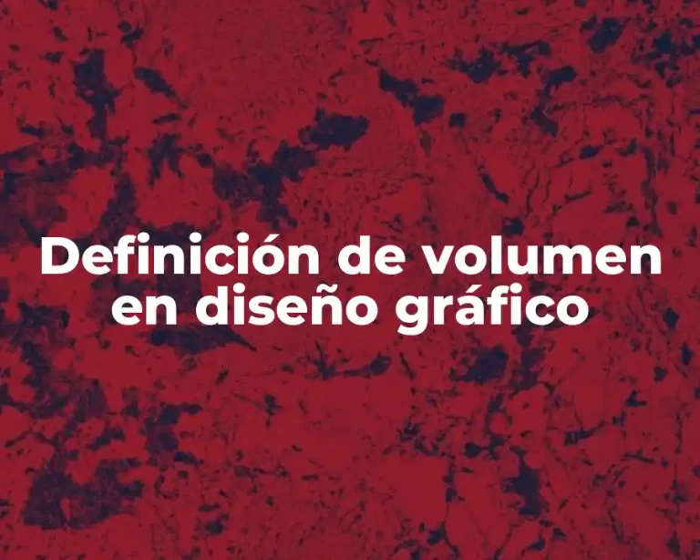 Definición de volumen en diseño gráfico