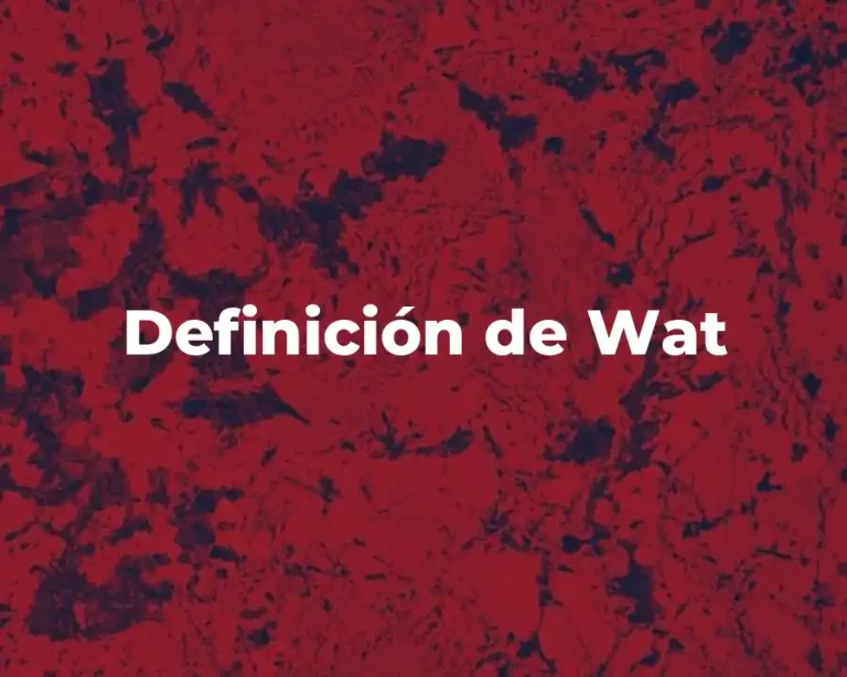Definición de Wat