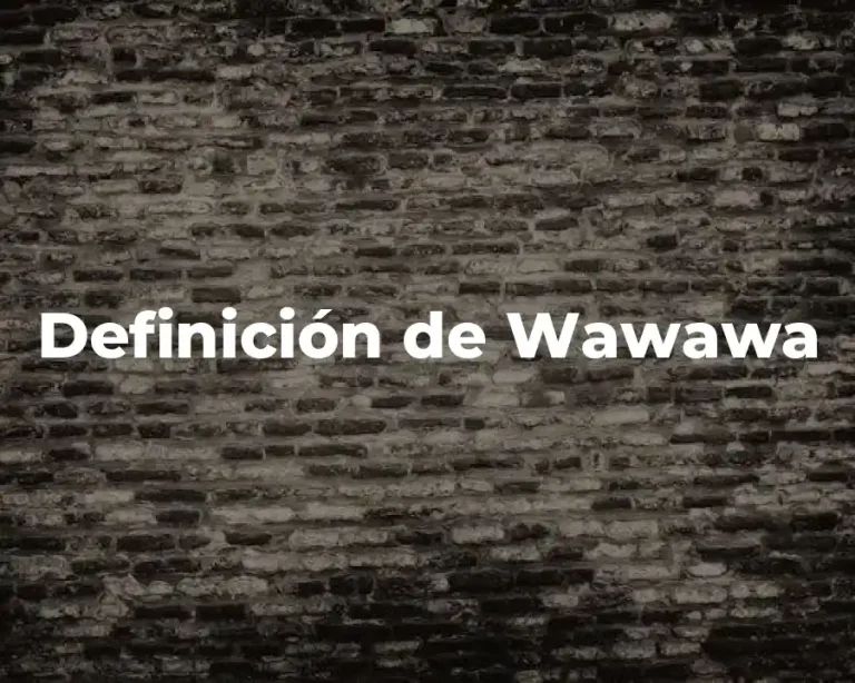 Definición de Wawawa