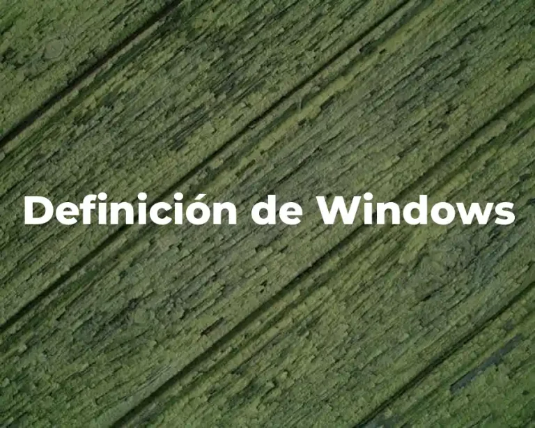 Definición de Windows