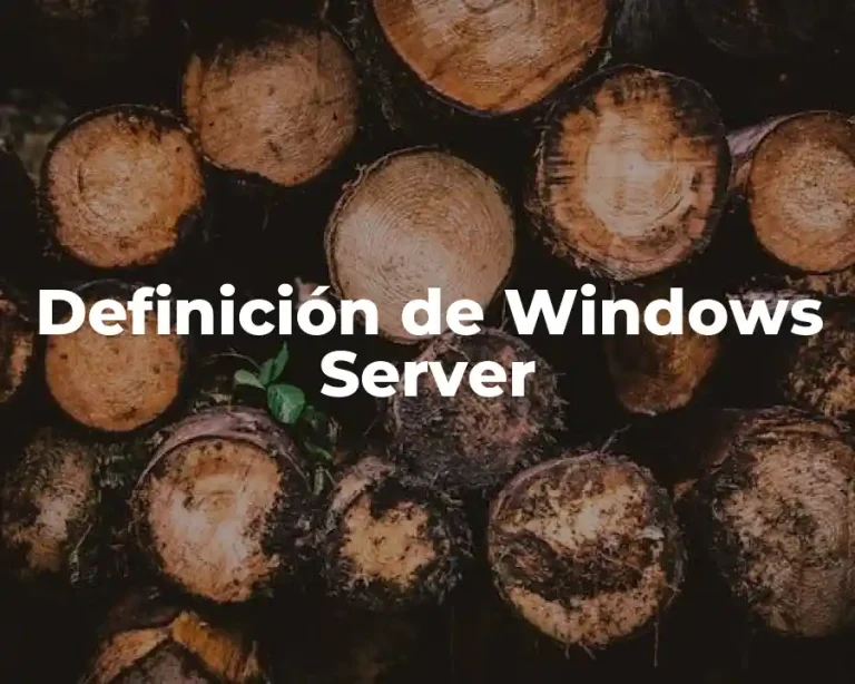Definición de Windows Server
