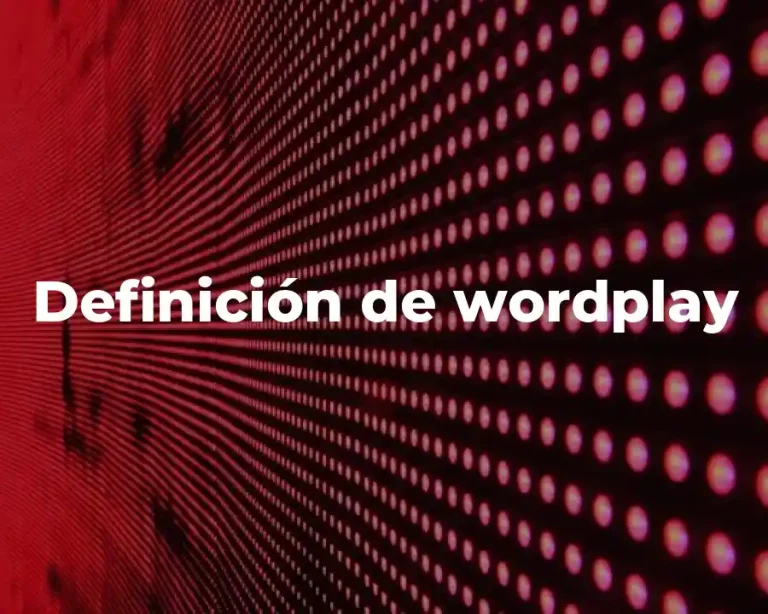 Definición de wordplay