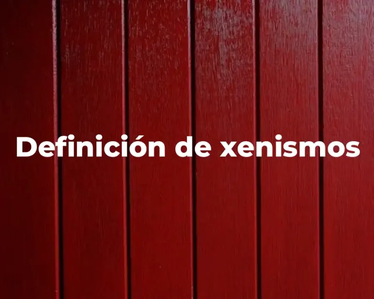Definición de xenismos