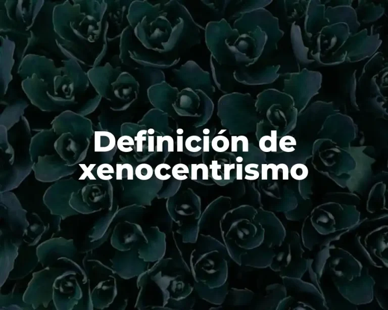 Definición de xenocentrismo