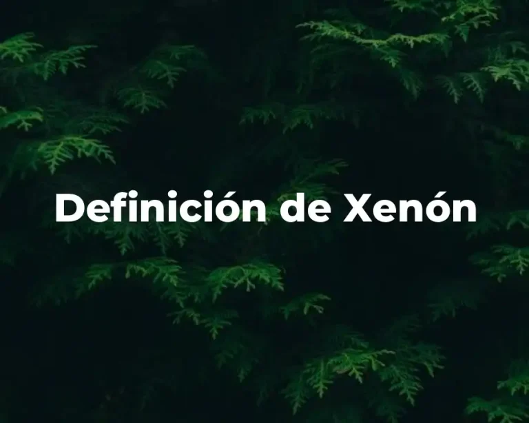 Definición de Xenón