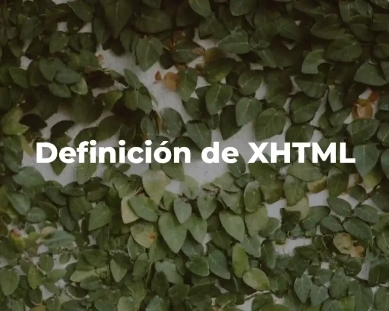 Definición de XHTML