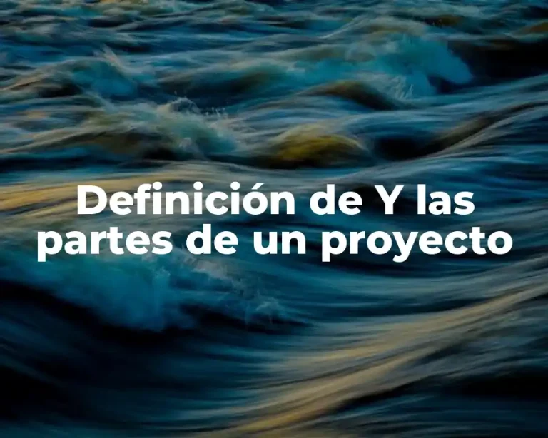 Definición de Y las partes de un proyecto