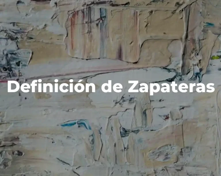 Definición de Zapateras