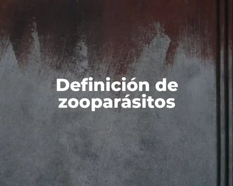 Definición de zooparásitos