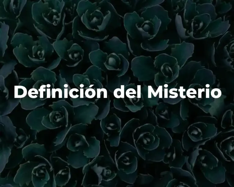 Definición del Misterio