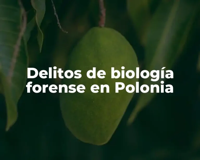 Delitos de biología forense en Polonia