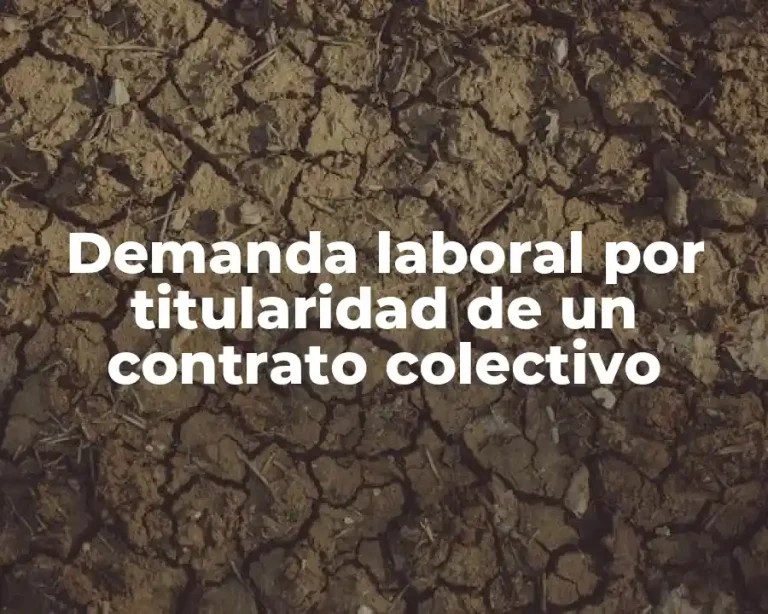 Demanda laboral por titularidad de un contrato colectivo
