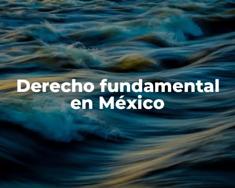 Derecho fundamental en México