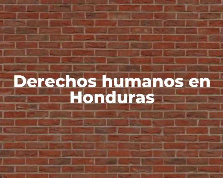 Derechos humanos en Honduras