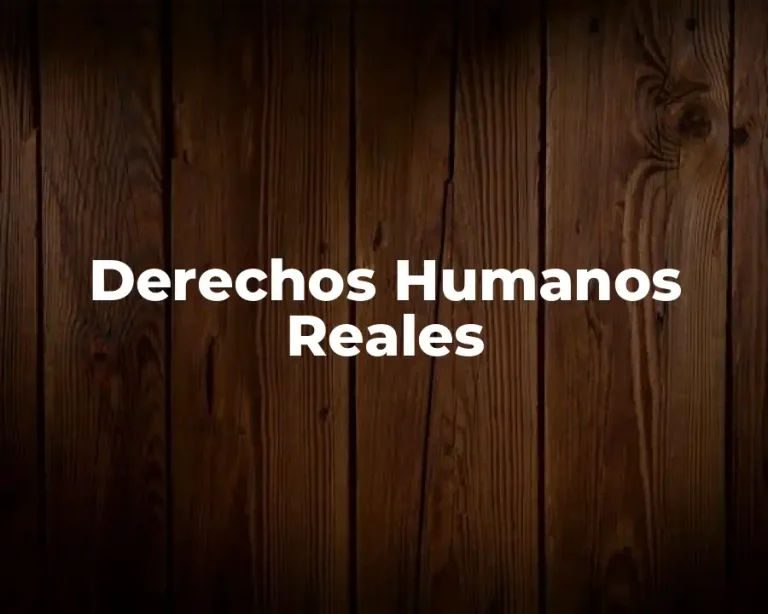 Derechos Humanos Reales