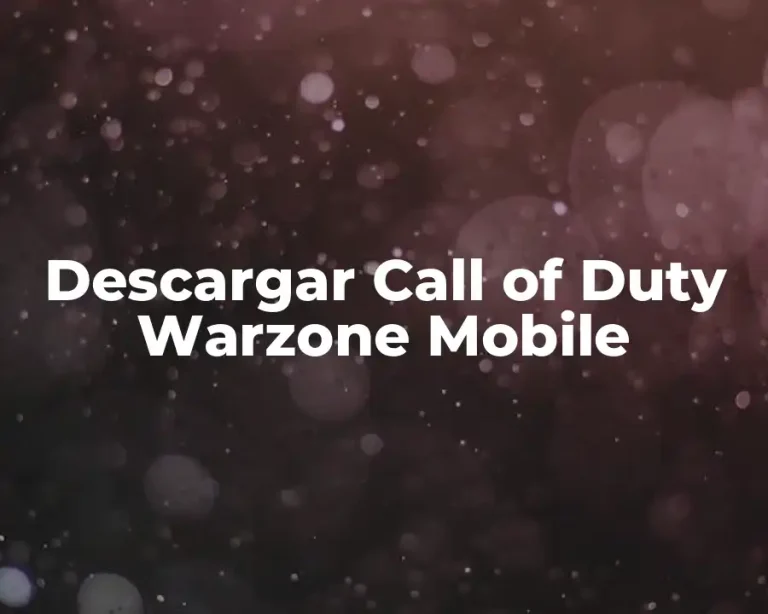 Descargar Call of Duty Warzone Mobile