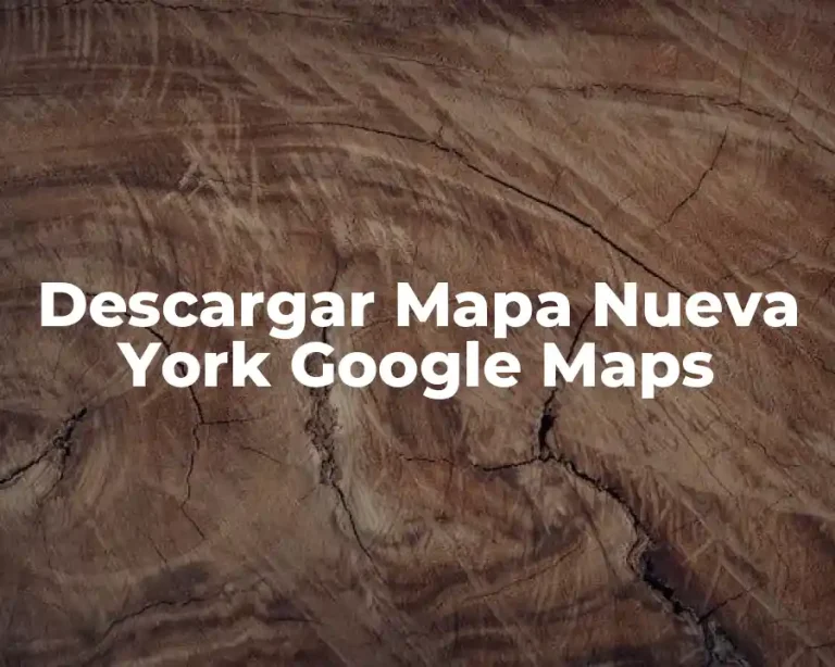 Descargar Mapa Nueva York Google Maps