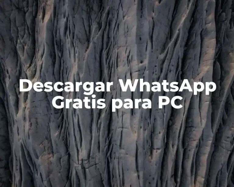 Descargar WhatsApp Gratis para PC