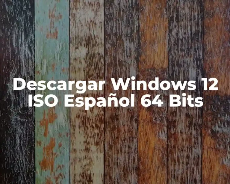 Descargar Windows 12 ISO Español 64 Bits