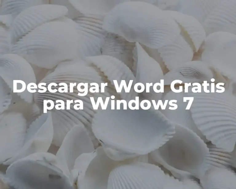 Descargar Word Gratis para Windows 7