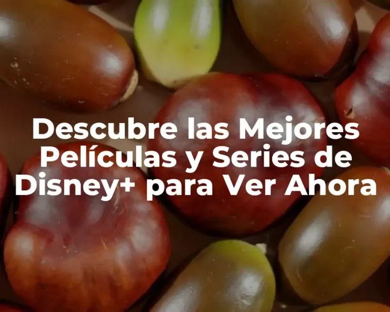 Descubre las Mejores Películas y Series de Disney+ para Ver Ahora