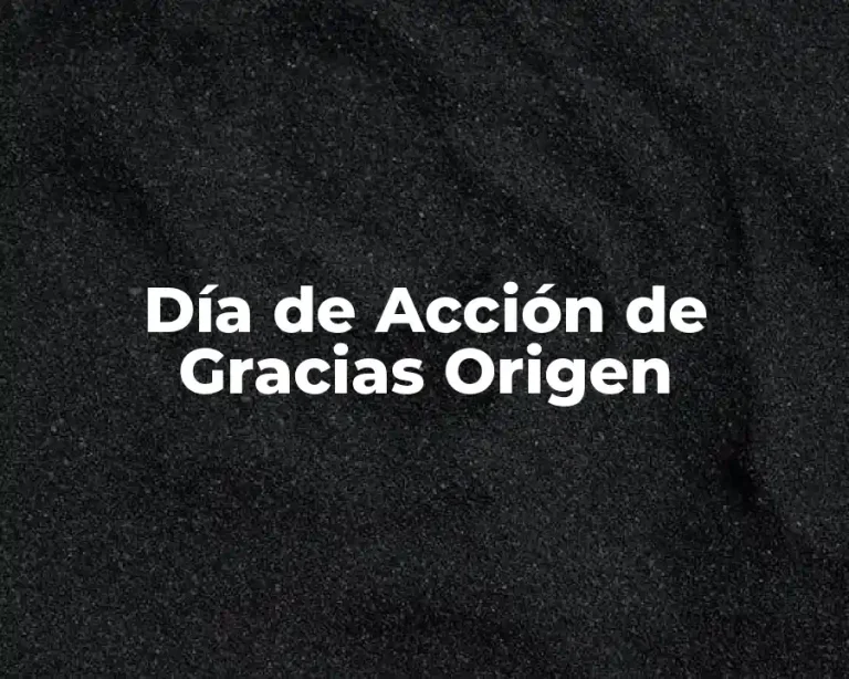 Día de Acción de Gracias Origen