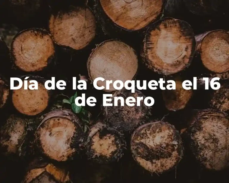 Día de la Croqueta el 16 de Enero