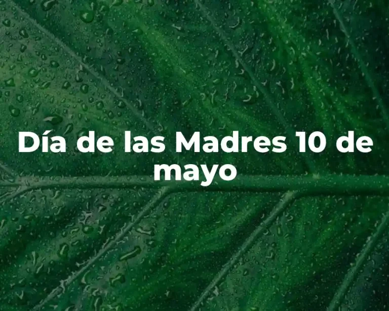Día de las Madres 10 de mayo
