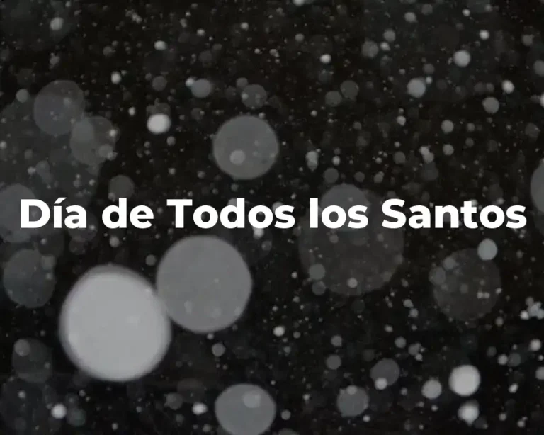 Día de Todos los Santos