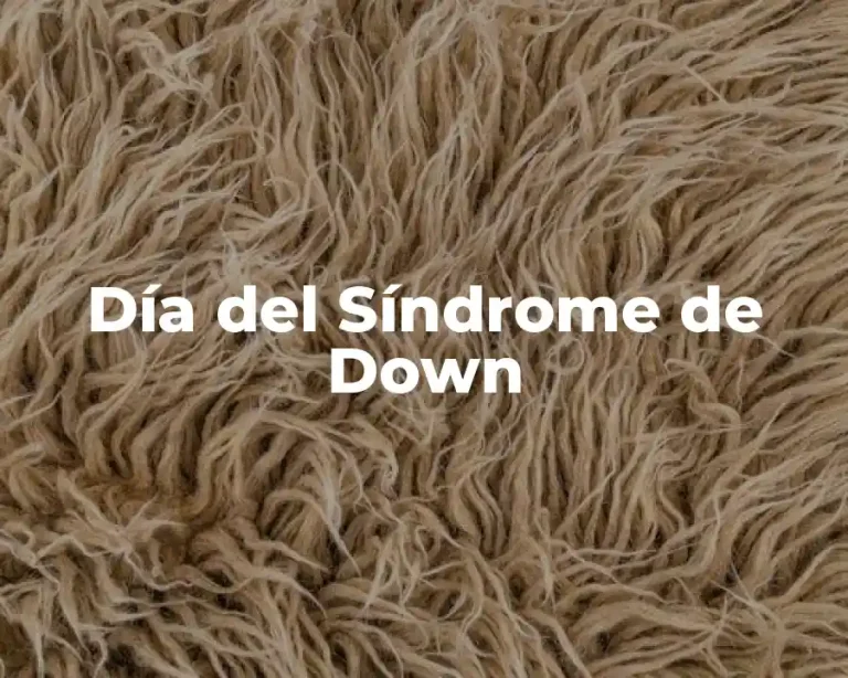 Día del Síndrome de Down