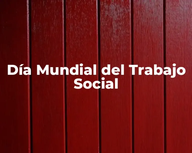 Día Mundial del Trabajo Social