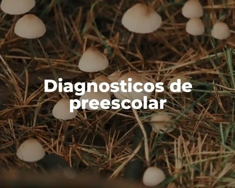 Diagnosticos de preescolar