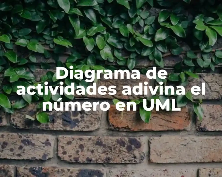 Diagrama de actividades adivina el número en UML
