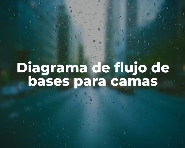 Diagrama de flujo de bases para camas