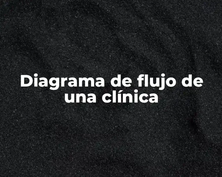 Diagrama de flujo de una clínica
