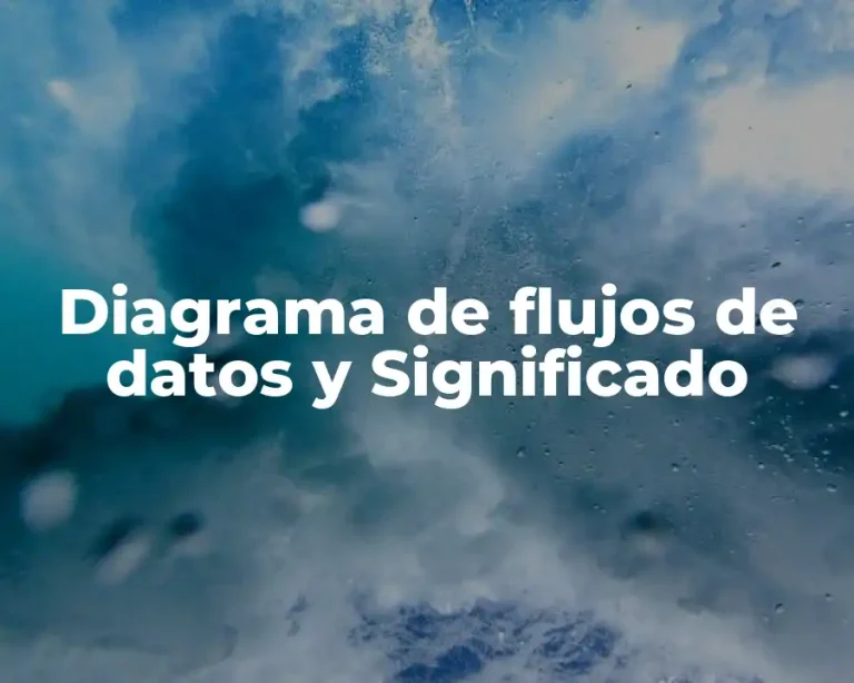 Diagrama de flujos de datos y Significado