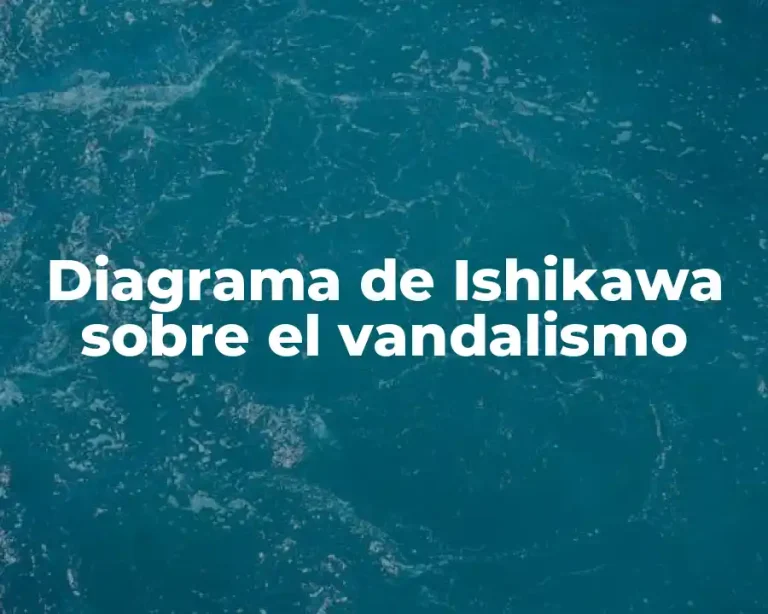 Diagrama de Ishikawa sobre el vandalismo
