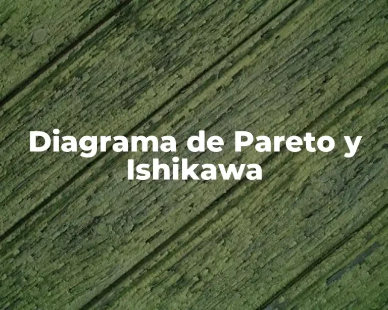 Diagrama de Pareto y Ishikawa