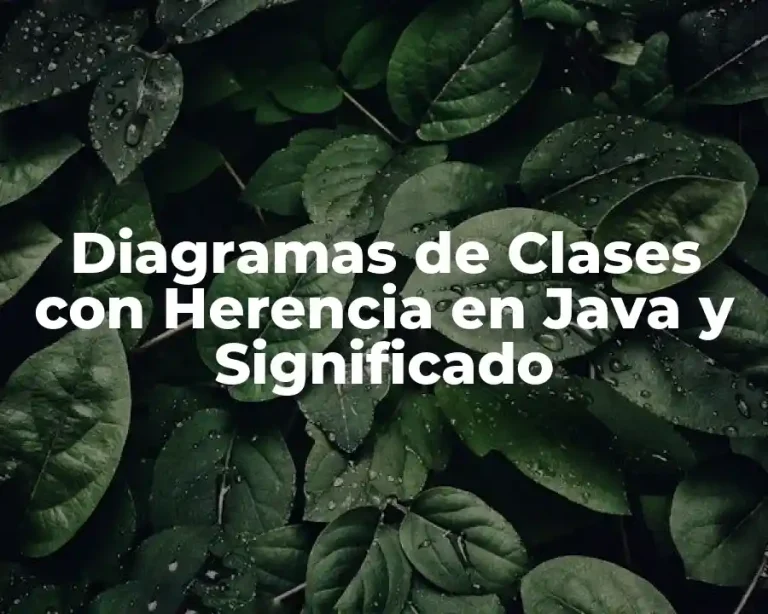 Diagramas de Clases con Herencia en Java y Significado