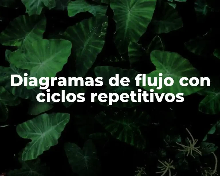Diagramas de flujo con ciclos repetitivos