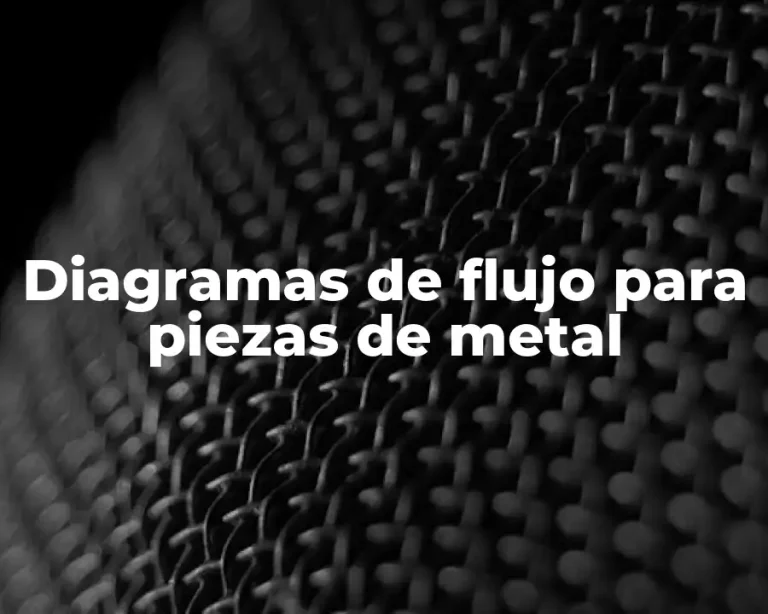 Diagramas de flujo para piezas de metal