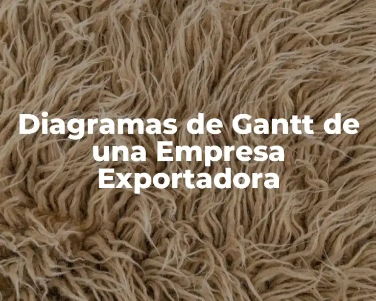 Diagramas de Gantt de una Empresa Exportadora
