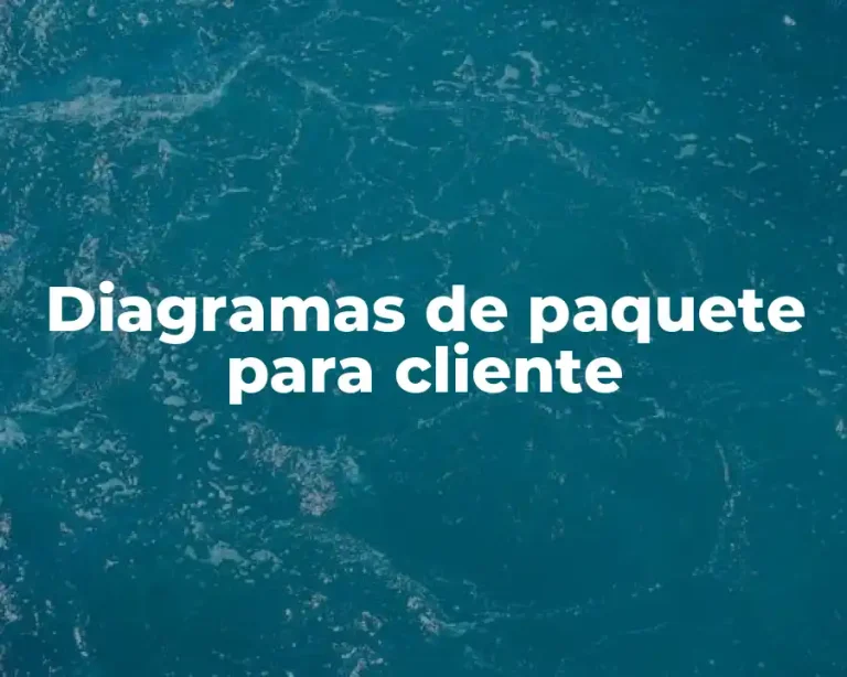 Diagramas de paquete para cliente
