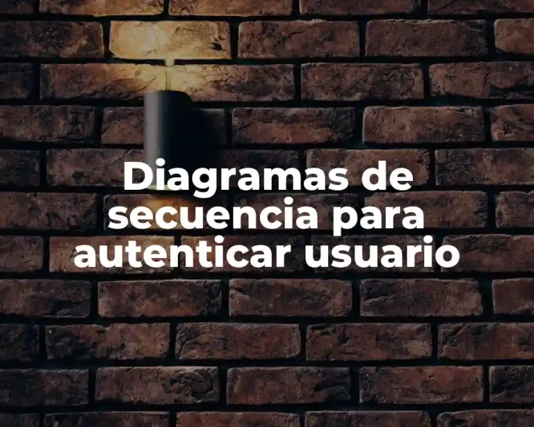 Diagramas de secuencia para autenticar usuario