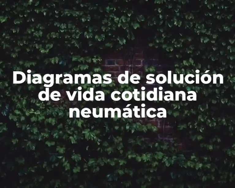 Diagramas de solución de vida cotidiana neumática