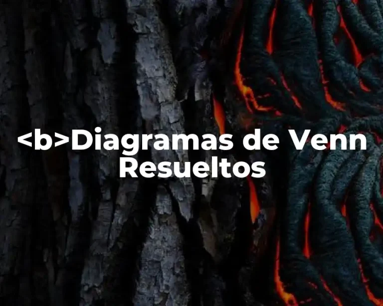 <b>Diagramas de Venn Resueltos