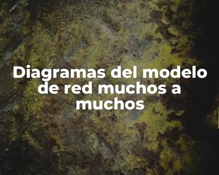 Diagramas del modelo de red muchos a muchos