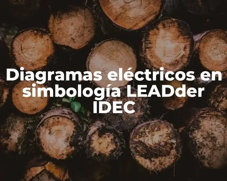Diagramas eléctricos en simbología LEADder IDEC