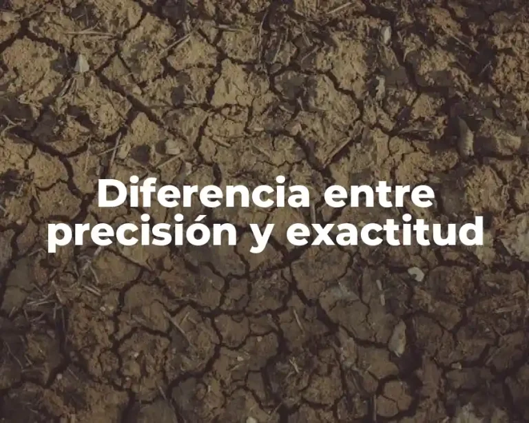 Diferencia entre precisión y exactitud