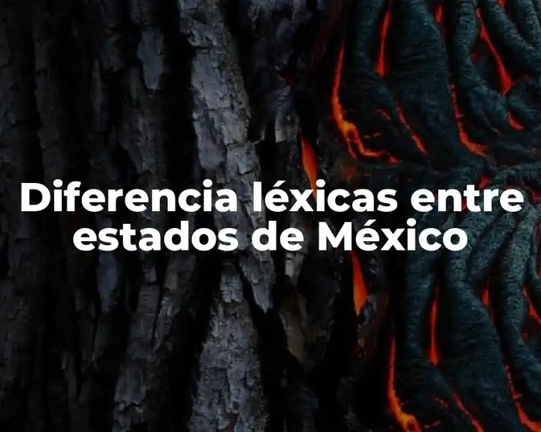 Diferencia léxicas entre estados de México